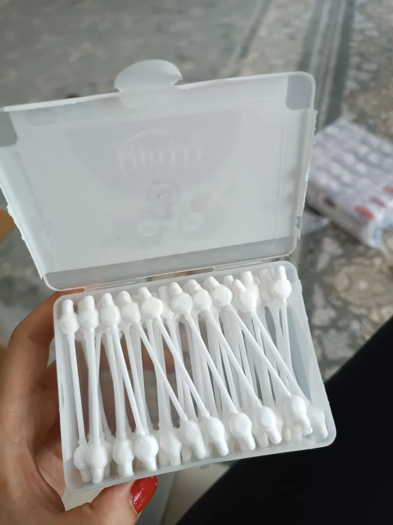 گوش پاک کن کودک پنبه ریز کد 77 بسته 60 عددی