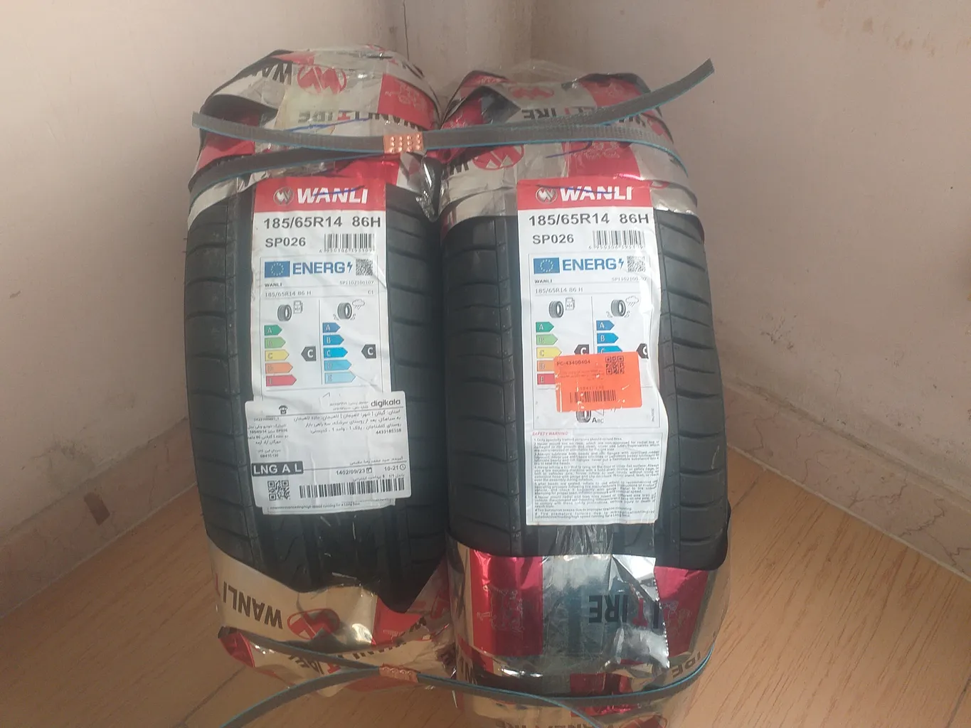 لاستیک خودرو ونلی مدل SP026 سایز 14 / 65 / 185 میلی‌متر تولید سال 2024 - 2 حلقه