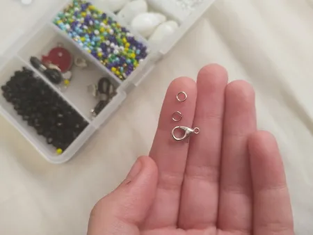 قفل طوطی و حلقه دستبند کد 059 مجموعه 12 عددی