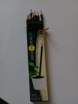 مداد مشکی آسیا مدل A21C بسته 12 عددی