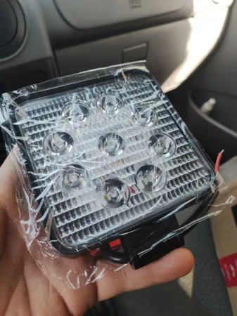 پروژکتور خودرو اچ اف دی مدل آفرودی طرح مربع  بسته دو عددی