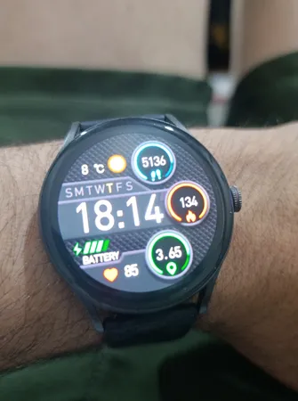 ساعت هوشمند 46 میلی‌متری وونک مدل Galaxy 8 با بند سیلیکون