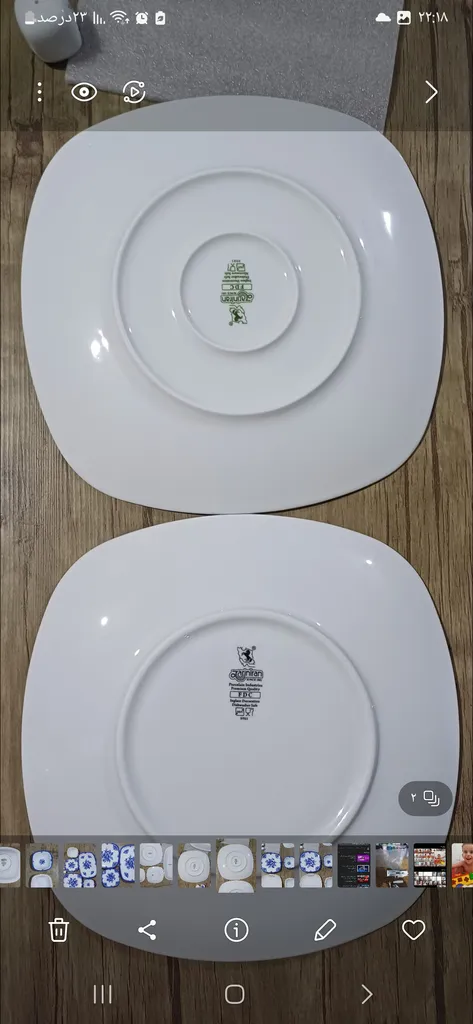 سرویس غذاخوری 27 پارچه چینی زرین ایران مدل کواترو فلورانس درجه یک