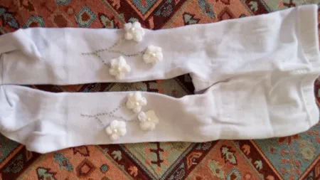 جوراب شلواری نوزادی دخترانه کد 3300 رنگ سفید