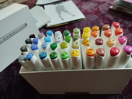 ماژیک راندو مدل هارد باکس بسته 40 عددی