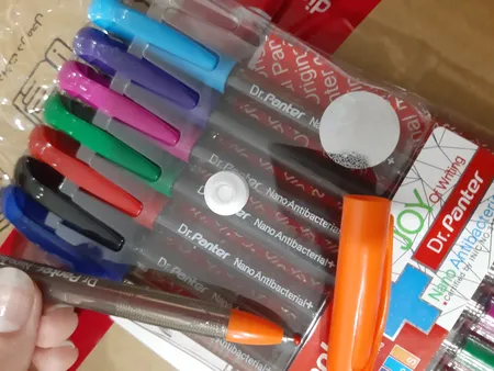 خودکار پنتر مدل نانو آنتی باکتریال کد DP-105 بسته 8 عددی