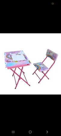 ست میز تحریر و صندلی میزیمو مدل اسب تک شاخ کد 62