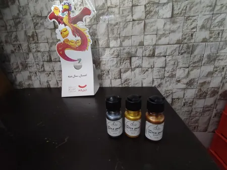 رنگ خمیری رزین اپوکسی فیلو مدل صدفی حجم 10 میلی لیتر بسته 3 عددی