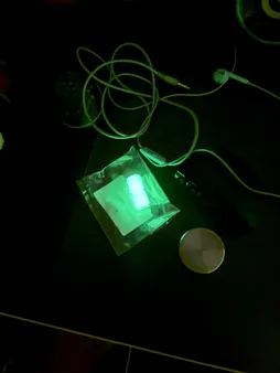 چراغ سر والف لاستیک مدل بدون باتری کد POLYGONAL بسته 2 عددی