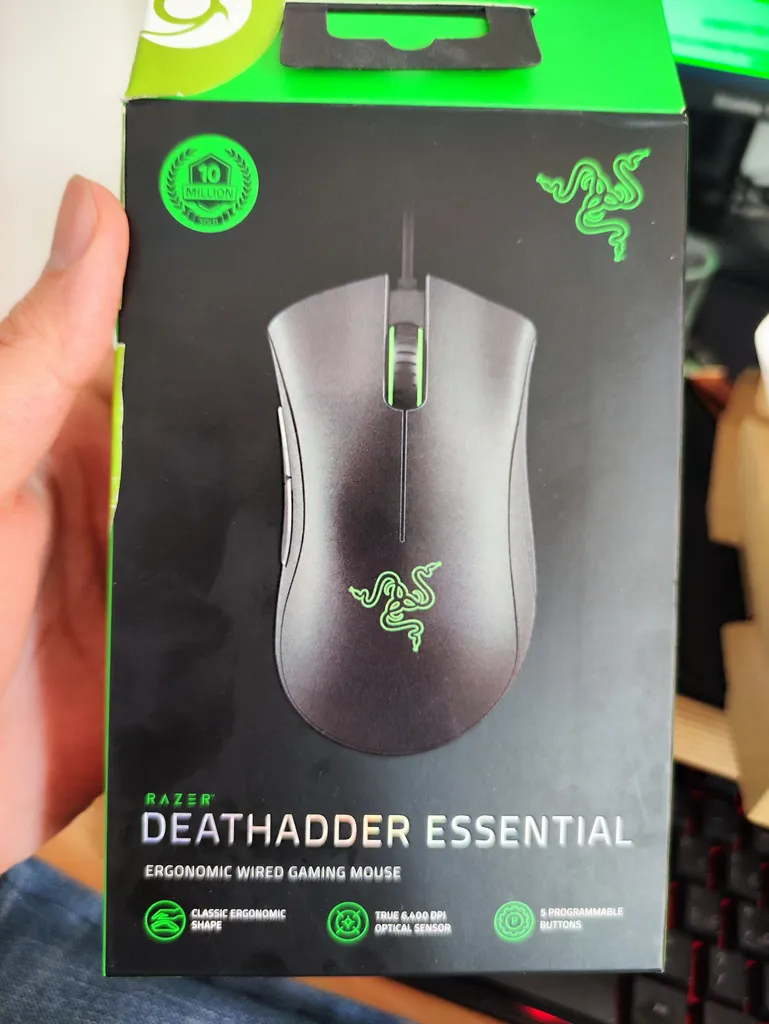 ماوس مخصوص بازی ریزر مدل DEATHADDER ESSENTIAL RZ01