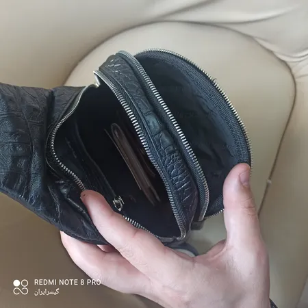 کیف رودوشی مردانه چرم بارز مدل DG65.KO