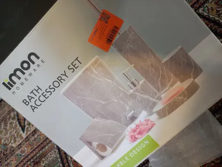 ست سرویس بهداشتی 6 تکه لیمون مدل ماربل