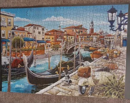 پازل 1000 تکه ایران پازل طرح شهر آبی