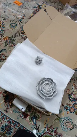 ست ۴ تکه جاشمعی و جاعودی بتنی کد 77