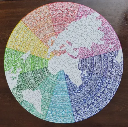 پازل 500 تکه راونزبرگر مدل Circle OF Color Mandala کد 17168