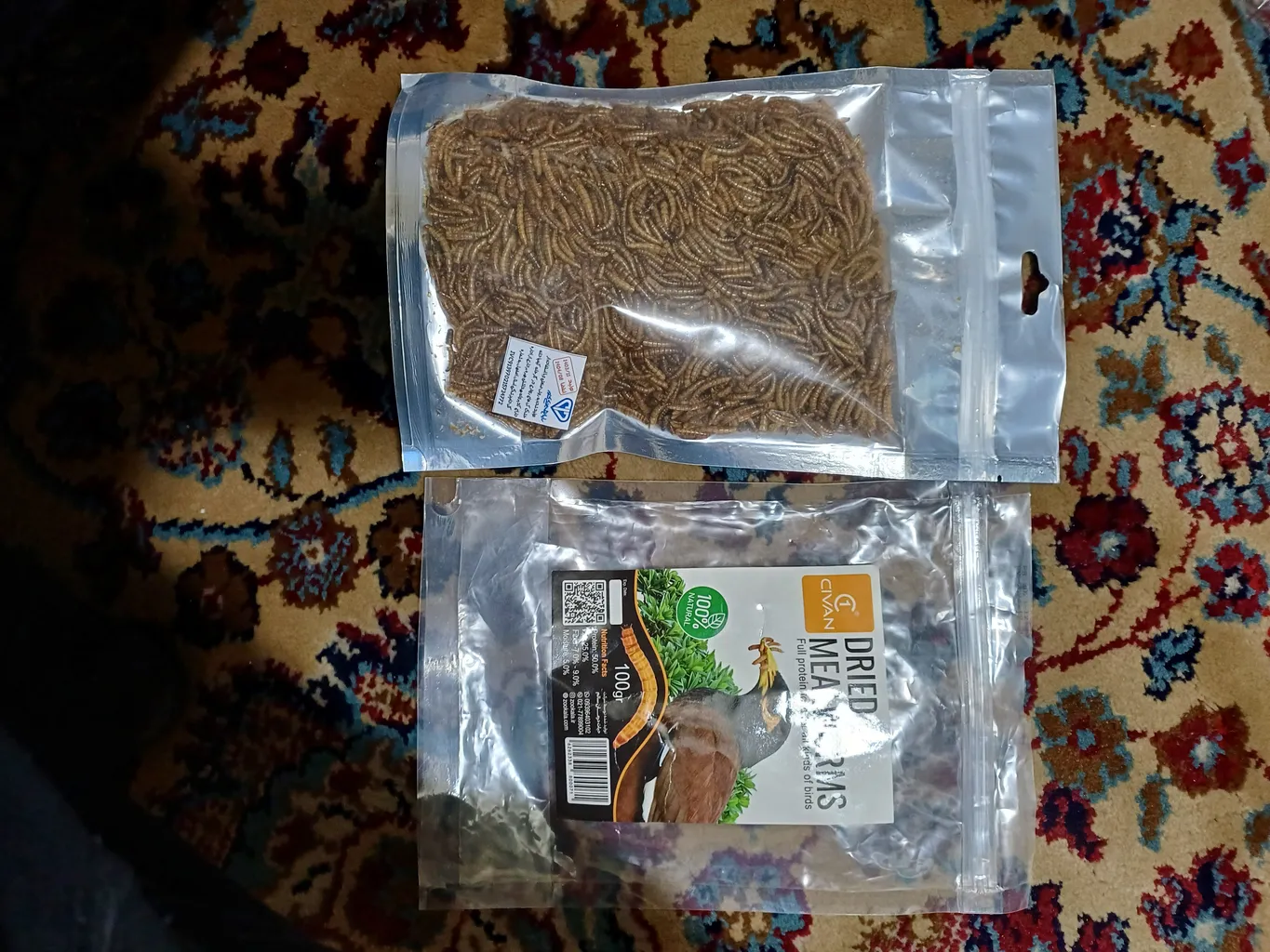 میلورم خشک پرندگان سیوان مدل c1 وزن 100 گرم