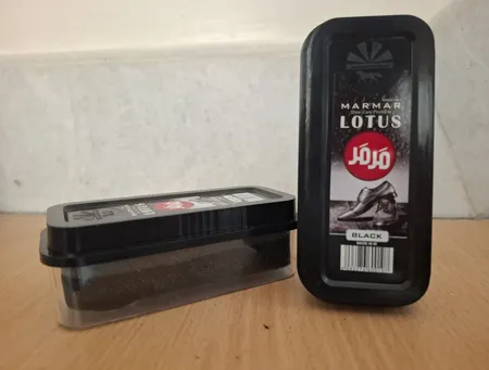 واکس کفش مرمر مدل 04 رنگ مشکی بسته 2 عددی