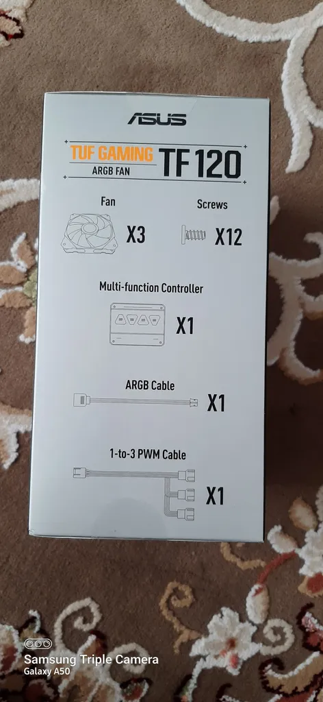 فن کیس ایسوس مدل TF120 ARGB بسته 3 عددی