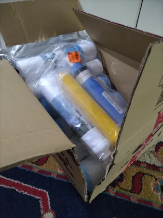 فیلتر دستگاه تصفیه آب آکوا پیورست مدل RO- NEW 09 مجموعه 8 عددی به همراه فیلتر تصفیه آب مدل ممبران