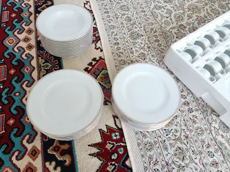 سرویس غذا خوری 102 پارچه چینی زرین ایران سری ایتالیا اف مدل Sepidar درجه عالی