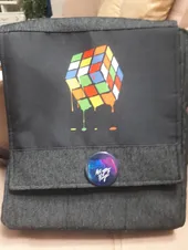 تجریه خرید کیف دوشی پسرانه گالری چی چاپ طرح روبیک کد 65748