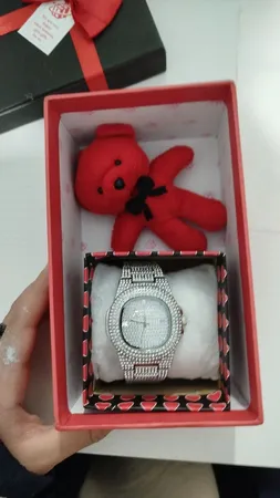 ساعت مچی عقربه ای مدل فول نگین 4566