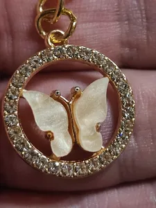 تجریه خرید جاکلیدی دخترانه مدل پروانه نگینی