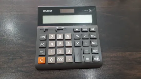 ماشین حساب کاسیو مدل DH-16-BK