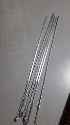 سیخ گالوانیزه جگر مدل پیچ دار بسته 6 عددی