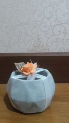 گلدان بتنی مدل چند وجهی