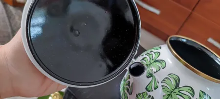 ست کتری و قوری هوم لند طرح برگ سبز مدل 03