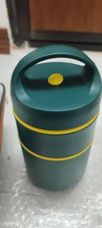 ظرف سفری مدل دینا دو طبقه استیل به همراه کیف