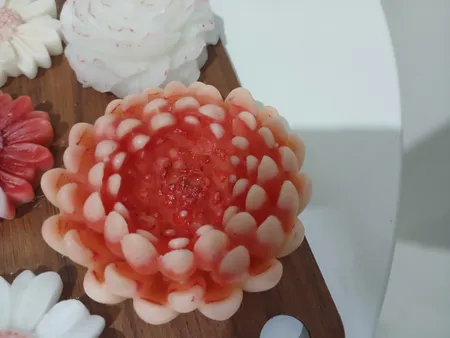 قالب شمع مدل گل داوودی