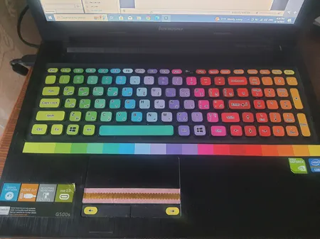 برچسب کیبورد طرح پالت کد 1 با حروف فارسی