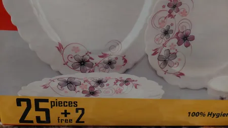 سرویس غذاخوری 25 پارچه آیروپال طرح دایره مدل سارا