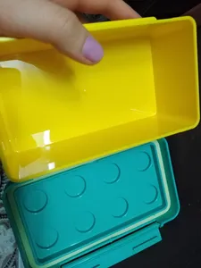 تجریه خرید ظرف غذای 3 تکه کودک هوکیا مدل پازلی