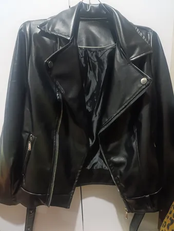 کت چرم زنانه مدل کمربندی