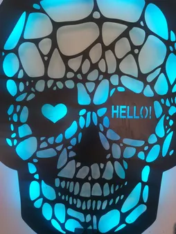 چراغ خواب مدل اسکلت ریموت دار