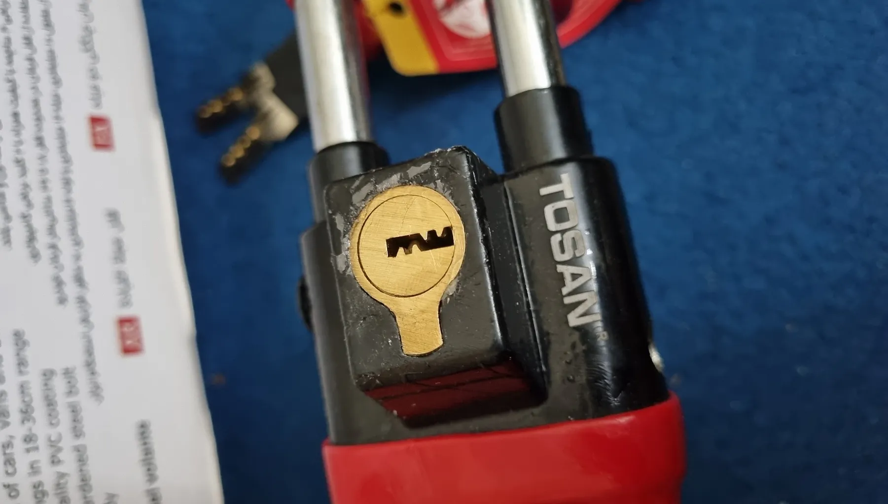 قفل فرمان خودرو توسن مدل 480-2MM