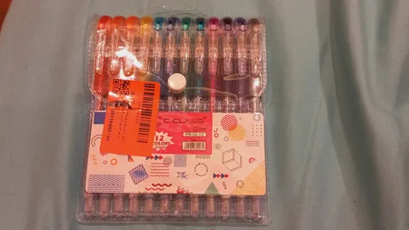 روان نویس سی.کلاس مدل Glitter بسته 12 عددی