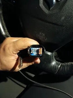 شارژر فندکی 50 وات دو پورت وونک مدل VC--50 به همراه کابل USB-C