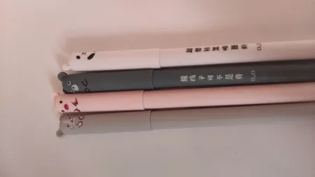 خودکار مدل عروسکی پاک کن دار مجموعه 4 عددی