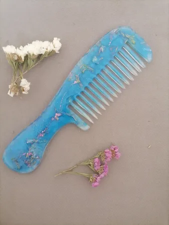 قالب رزین مدل شانه مو دسته دار کد SH2