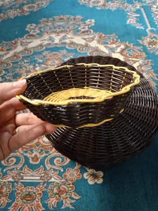 تجریه خرید سبد حصیر بافی ارغوان سازان مدل روشنک کد 01