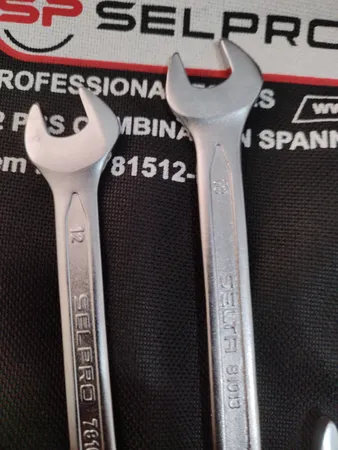 آچار یکسر تخت و یکسر رینگی سلپرو مدل 781512 مجموعه 12 عددی