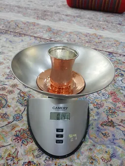 ست استکان و نعلبکی مسی مس زنجان کد 004