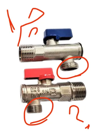 شیر پیسوار مدل 1/2_3/8 بسته ۲ عددی