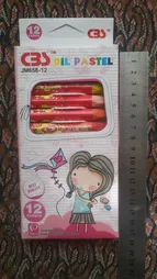 مداد شمعی 12 رنگ سی بی اس مدل JM658-12-1