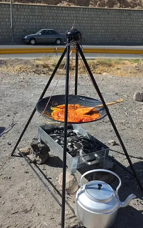 ساج و استند سفری مدل سرخپوستی