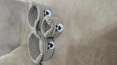 ارگانایزرکودک طرح خرسی مدل تریکو کد BEAR-02 مجوعه 3 عددی